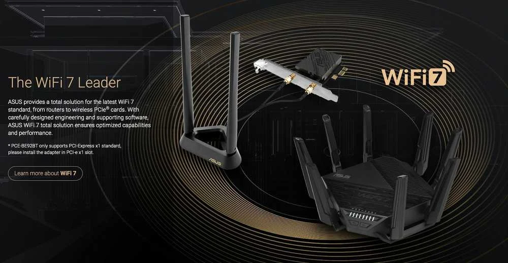 Asus | Tri-Band Wi-Fi Adapteris | PCE-BE92BT