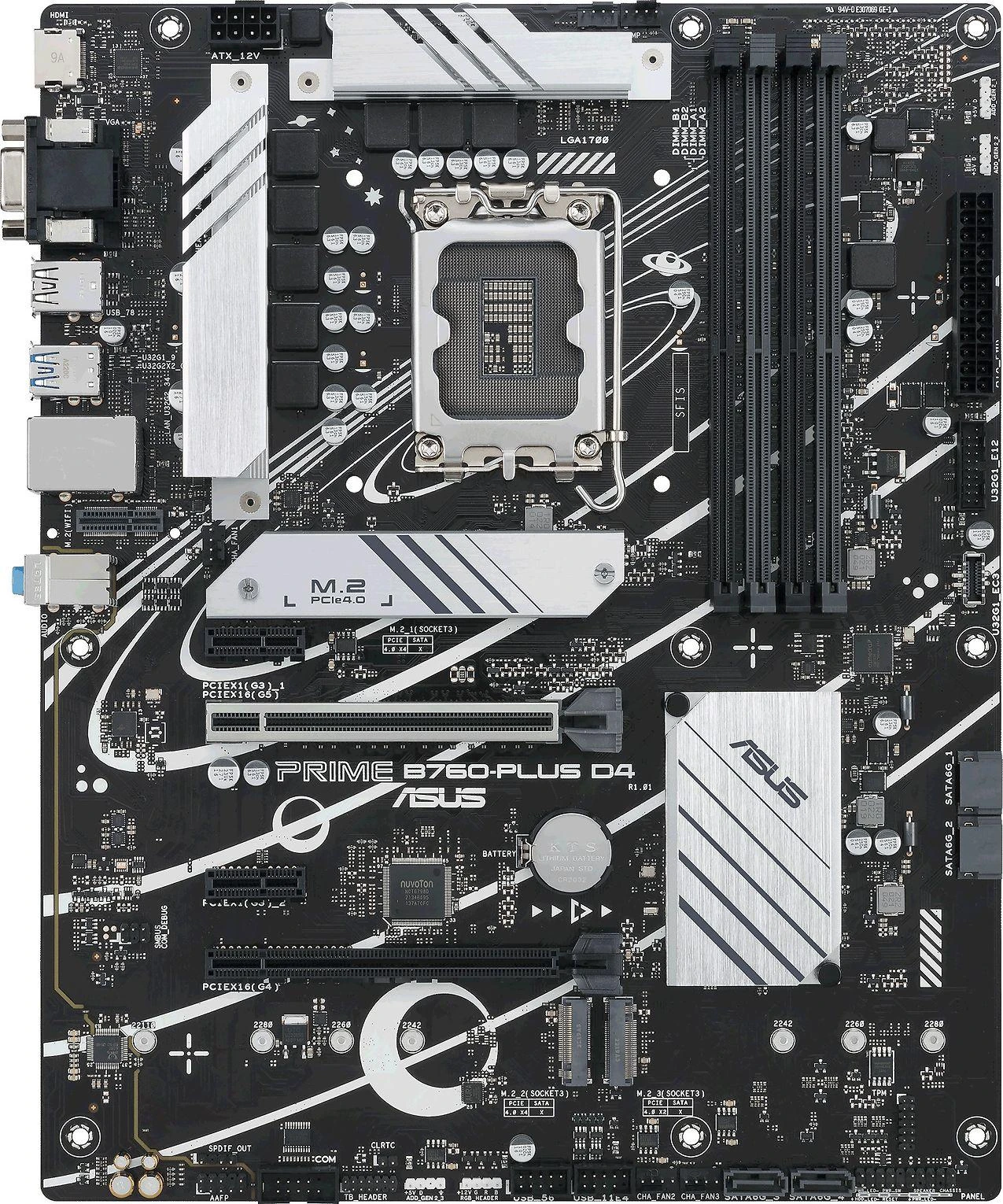 Pagrindinė plokštė ASUS PRIME B760-PLUS D4