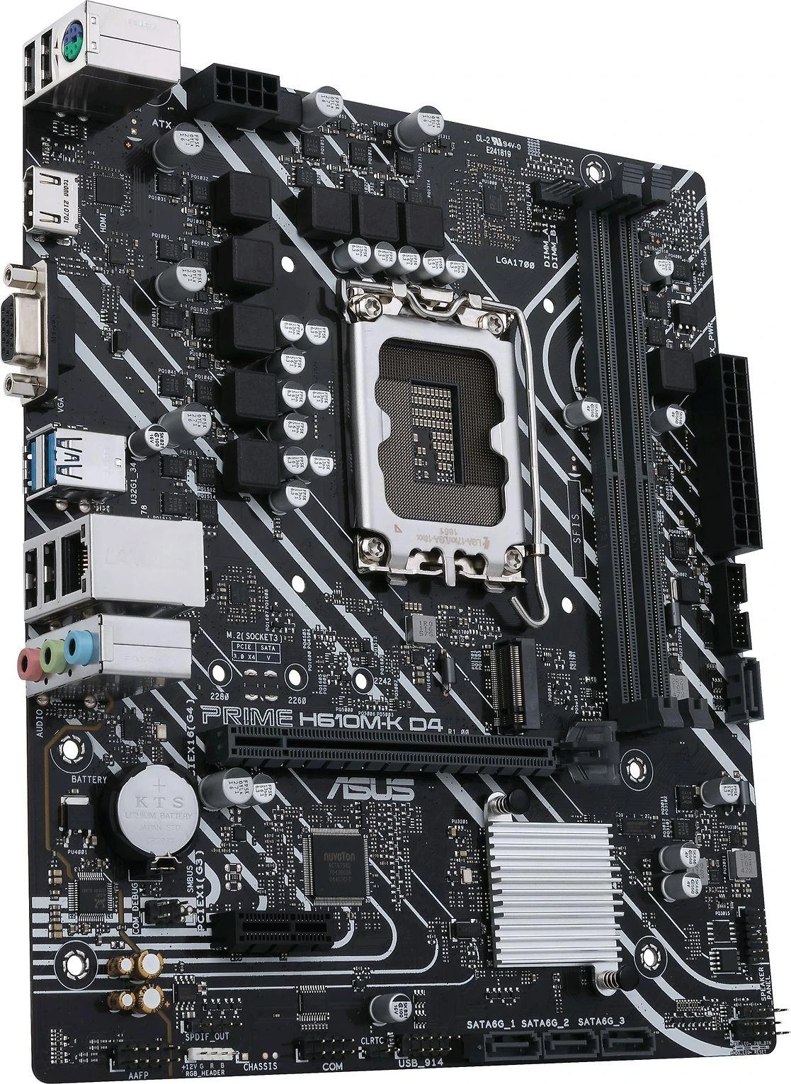 Pagrindinė plokštė Asus | PRIME H610M-K D4 | Procesorių šeima Intel | Procesoriaus lizdas LGA1700 | DDR4 DIMM | Atminties lizdai 2 | Palaikomos standžiojo disko sąsajos SATA, M.2 | SATA jungčių skaičius 4 | Mikroschemų rinkinys Intel H610 | mATX