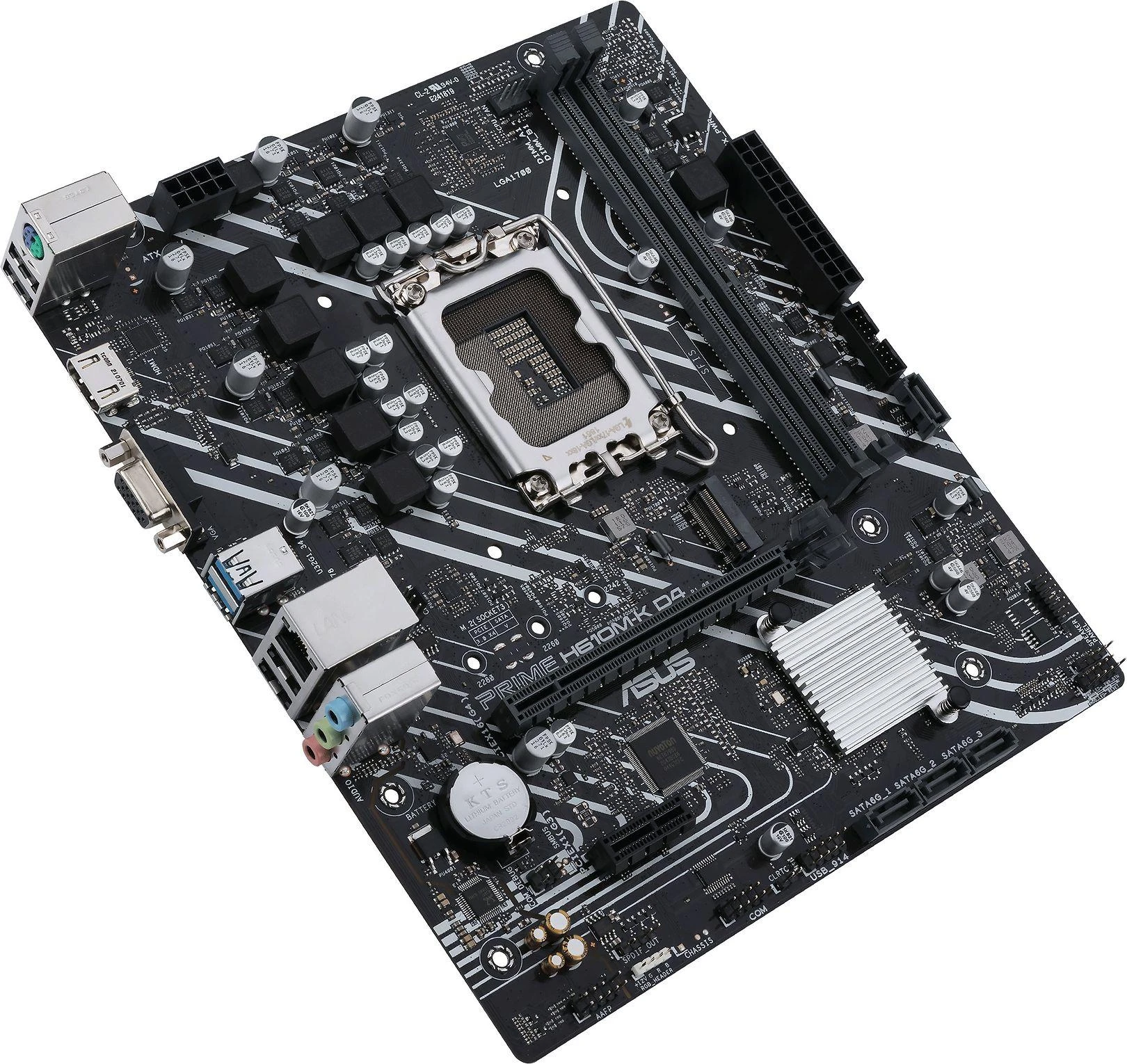 Pagrindinė plokštė Asus | PRIME H610M-K D4 | Procesorių šeima Intel | Procesoriaus lizdas LGA1700 | DDR4 DIMM | Atminties lizdai 2 | Palaikomos standžiojo disko sąsajos SATA, M.2 | SATA jungčių skaičius 4 | Mikroschemų rinkinys Intel H610 | mATX