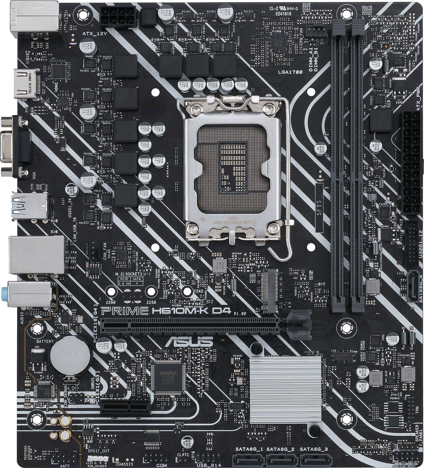 Pagrindinė plokštė Asus | PRIME H610M-K D4 | Procesorių šeima Intel | Procesoriaus lizdas LGA1700 | DDR4 DIMM | Atminties lizdai 2 | Palaikomos standžiojo disko sąsajos SATA, M.2 | SATA jungčių skaičius 4 | Mikroschemų rinkinys Intel H610 | mATX