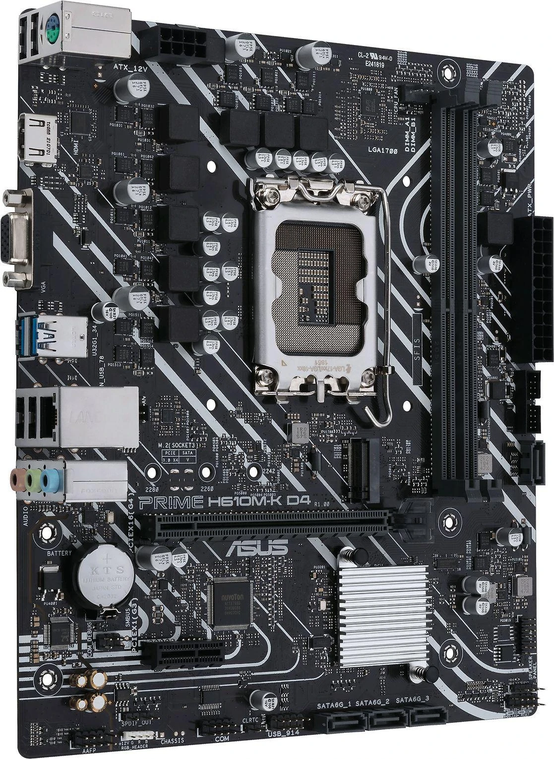 Pagrindinė plokštė Asus | PRIME H610M-K D4 | Procesorių šeima Intel | Procesoriaus lizdas LGA1700 | DDR4 DIMM | Atminties lizdai 2 | Palaikomos standžiojo disko sąsajos SATA, M.2 | SATA jungčių skaičius 4 | Mikroschemų rinkinys Intel H610 | mATX
