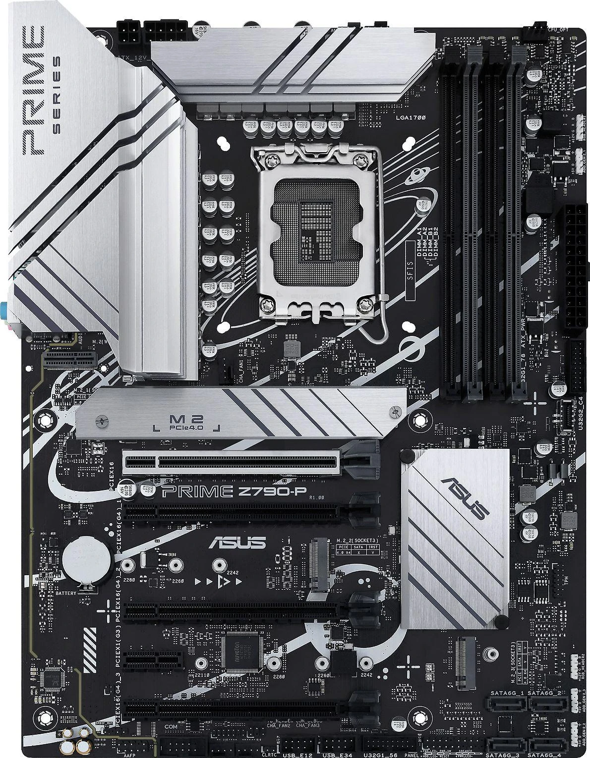 Pagrindinė plokštė ASUS Intel Z790/LGA1700/ATX/Memory DDR5/Atminties lizdai 4/1xPCI-Express 3.0 1x/3xPCI-Express 4.0 16x/1xPCI-Express 5.0 16x/3xM.2/1xHDMI/1xDisplayPort/4xUSB 2.0/3xUSB 3.2/1xUSB-C/1xPS/2/1xRJ45/3xAudio port