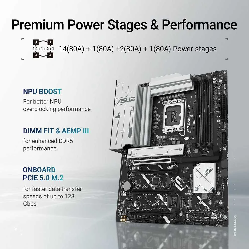 ASUS PRIME Z890-P LGA1851 DDR5 ATX MB