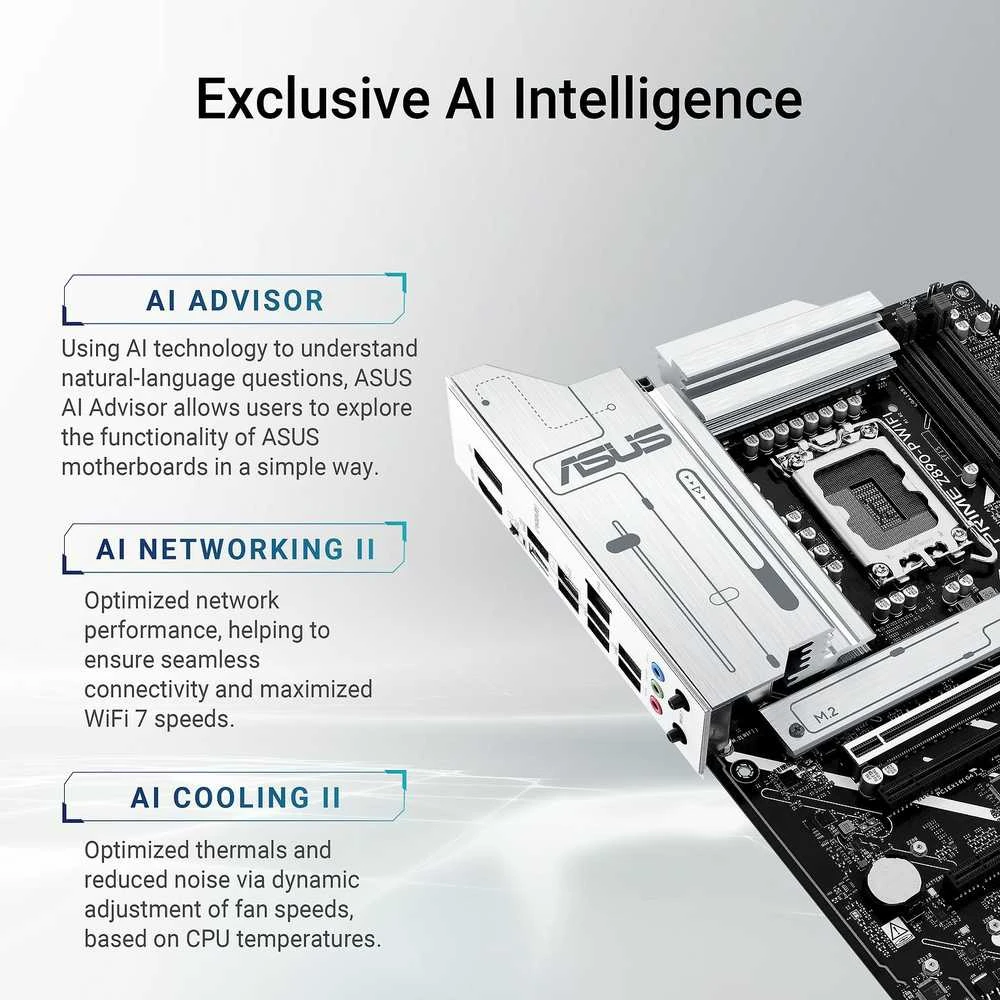 Pagrindinė plokštė ASUS PRIME Z890-P WIFI LGA1851 DDR5 ATX MB