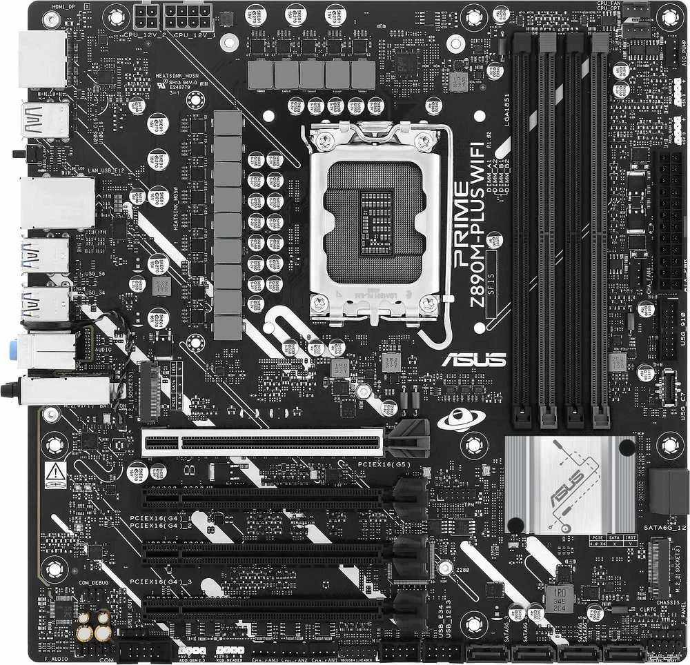 Pagrindinė plokštė Motininė Plokštė - ASUS PRIME Z890M-PLUS WIFI Intel Z890 LGA 1851 micro ATX