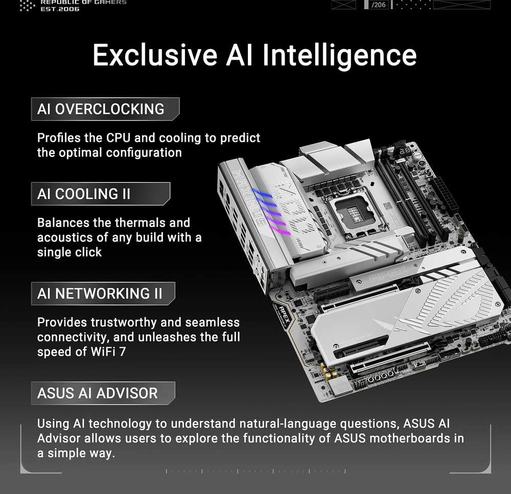 Pagrindinė plokštė Motininė Plokštė - ASUS ROG Maximus Z890 APEX Intel LGA 1851 ATX