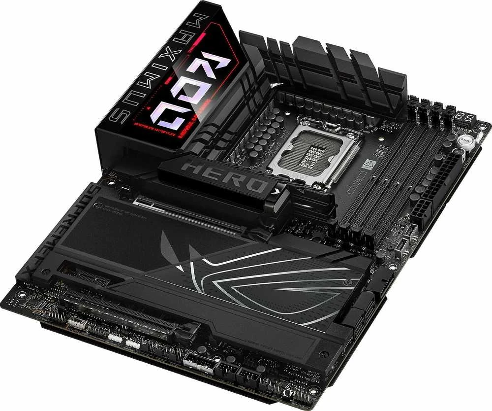 Pagrindinė plokštė Asus ROG MAXIMUS Z890 HERO | Procesorių šeima Intel | Procesoriaus lizdas LGA1851 | DDR5 | Palaikomos standžiojo disko sąsajos M.2, SATA | SATA jungčių skaičius 4