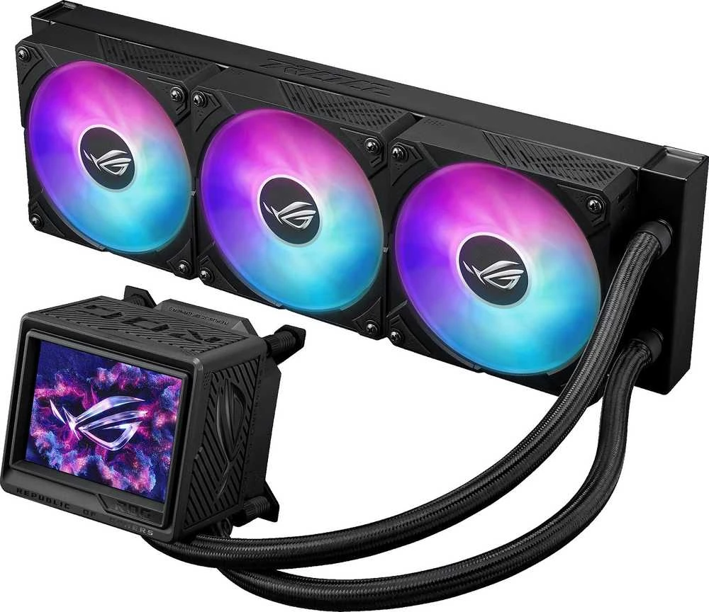 ASUS ROG Ryujin III 360 ARGB Extreme Kompiuterio dėklas All-in-one liquid cooler 12 cm Juodas