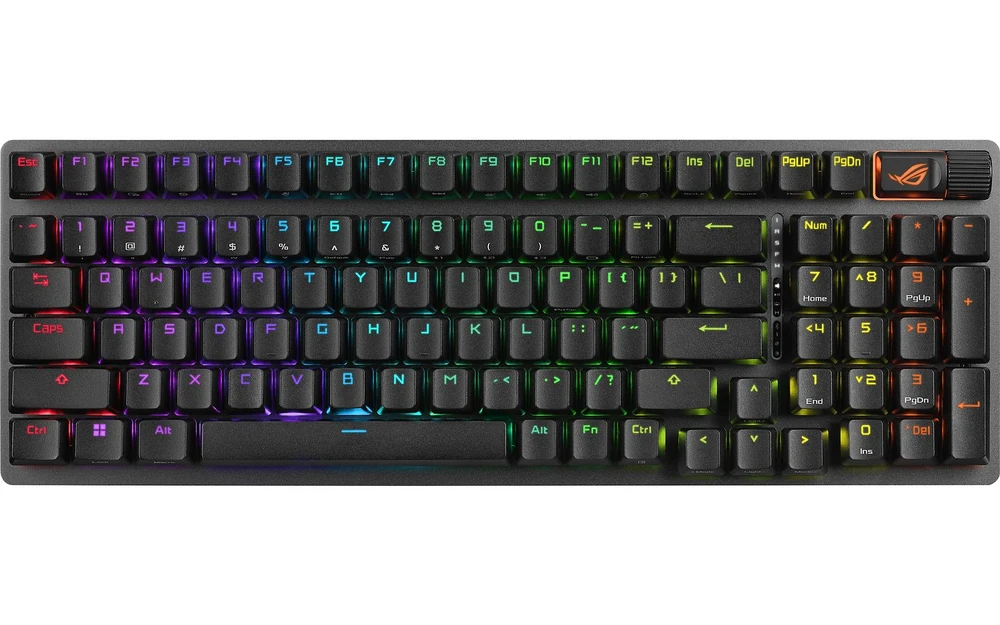 ASUS ROG Strix Scope II 96 belaidė RGB žaidimų klaviatūra su ROG NX Snow jungikliais, Nordic išdėstymas