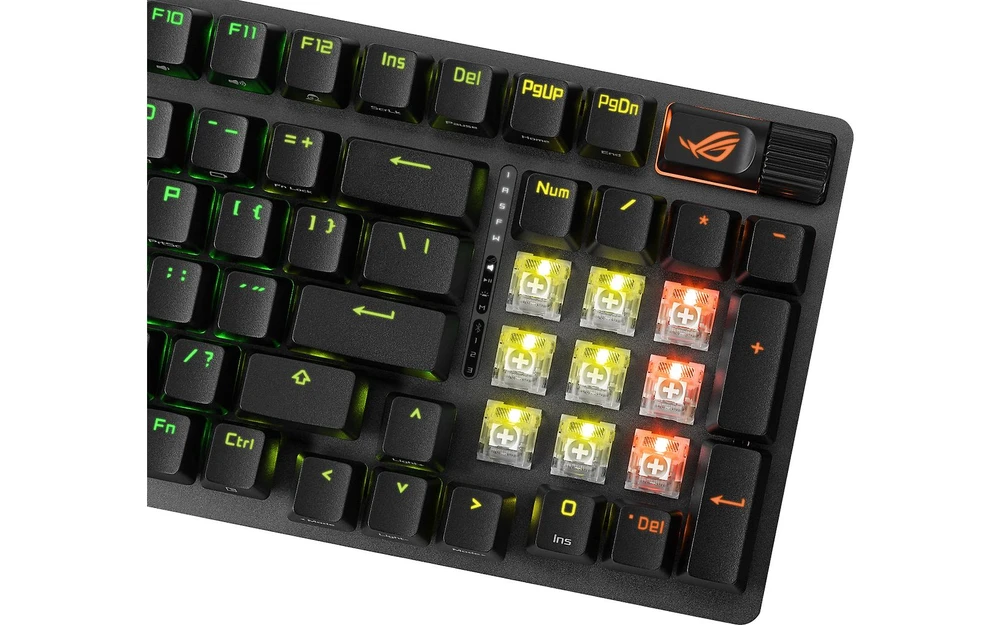 ASUS ROG Strix Scope II 96 belaidė RGB žaidimų klaviatūra su ROG NX Snow jungikliais, Nordic išdėstymas