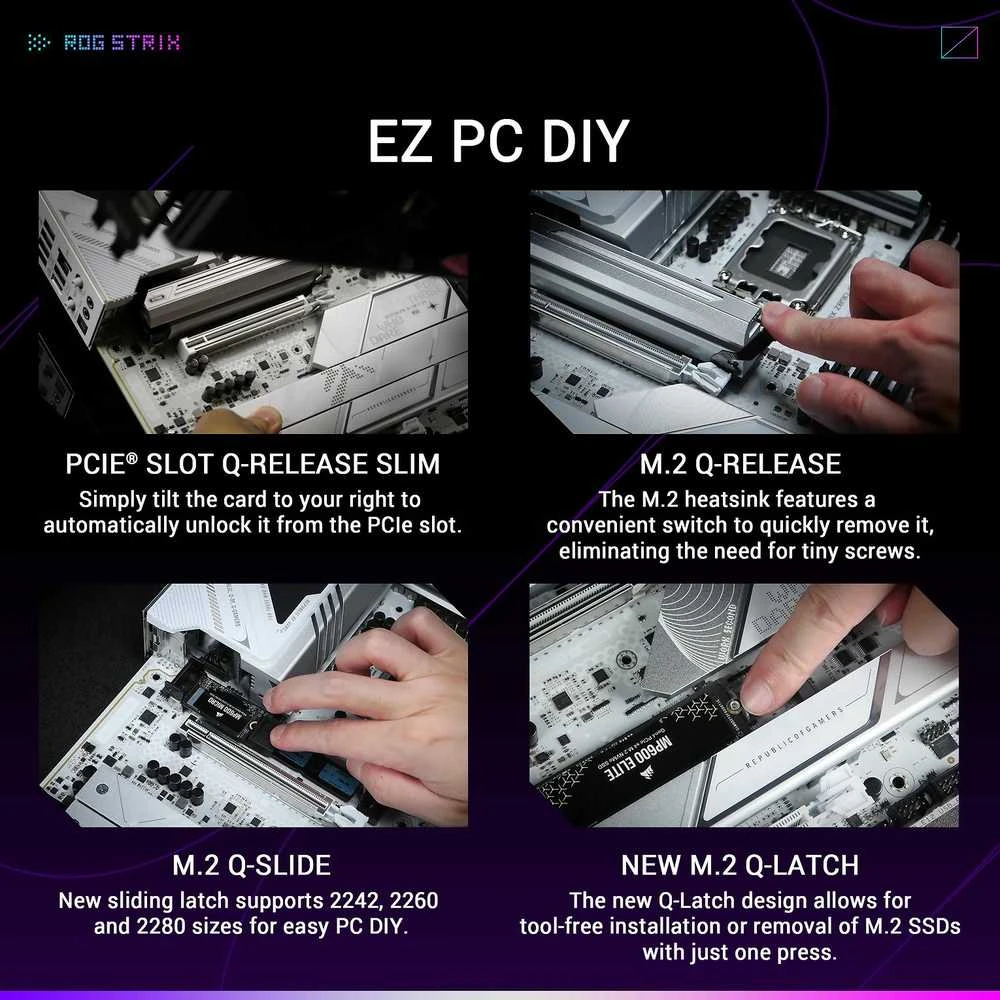 Pagrindinė plokštė ASUS ROG STRIX Z890-A GAMING WIFI LGA1851 DDR5 ATX MB