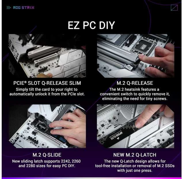 Pagrindinė plokštė ASUS ROG STRIX Z890-A GAMING WIFI LGA1851 DDR5 ATX MB