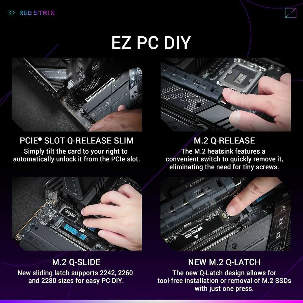 Pagrindinė plokštė ASUS ROG STRIX Z890-E GAMING WIFI LGA1851 DDR5 ATX MB