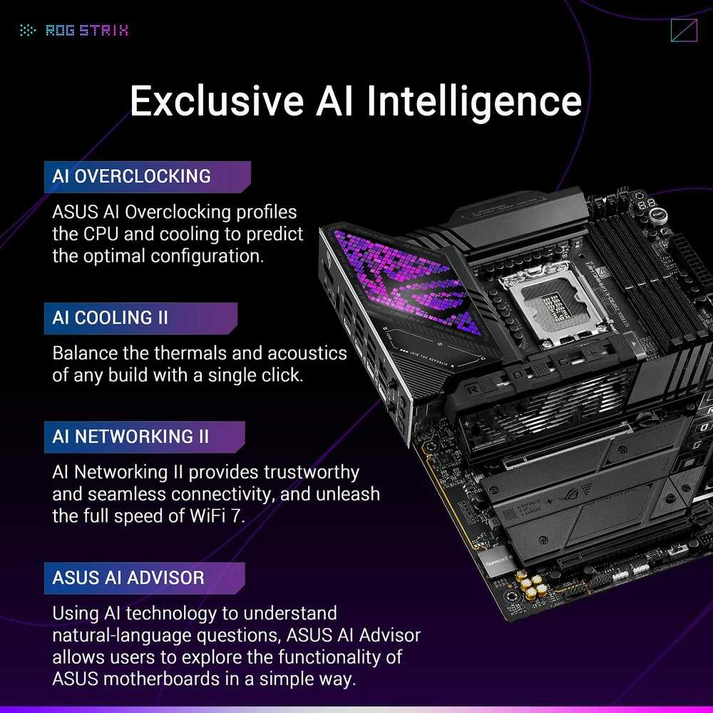 Pagrindinė plokštė ASUS ROG STRIX Z890-E GAMING WIFI LGA1851 DDR5 ATX MB