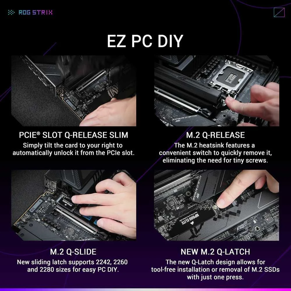Pagrindinė plokštė ASUS ROG STRIX Z890-F GAMING WIFI LGA1851 DDR5 ATX MB