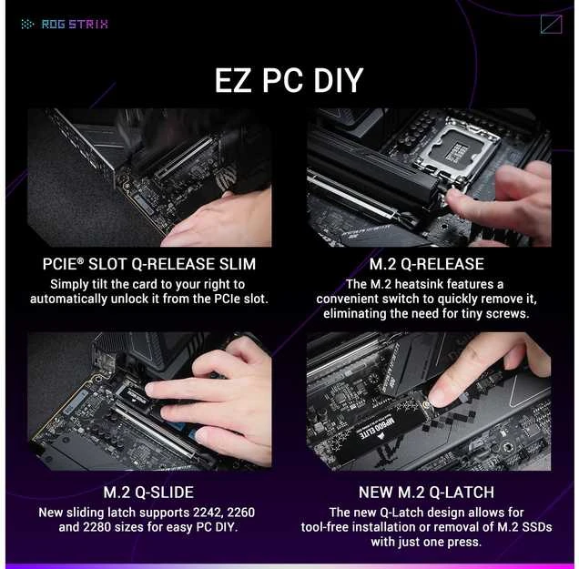 Pagrindinė plokštė ASUS ROG STRIX Z890-F GAMING WIFI LGA1851 DDR5 ATX MB