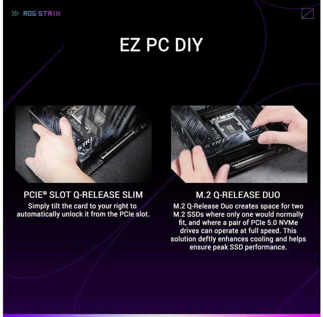 ASUS ROG Strix Z890-I žaidimų WiFi pagrindinė plokštė, LGA 1851 lizdas, Intel Z890, Mini-ITX, DDR5
