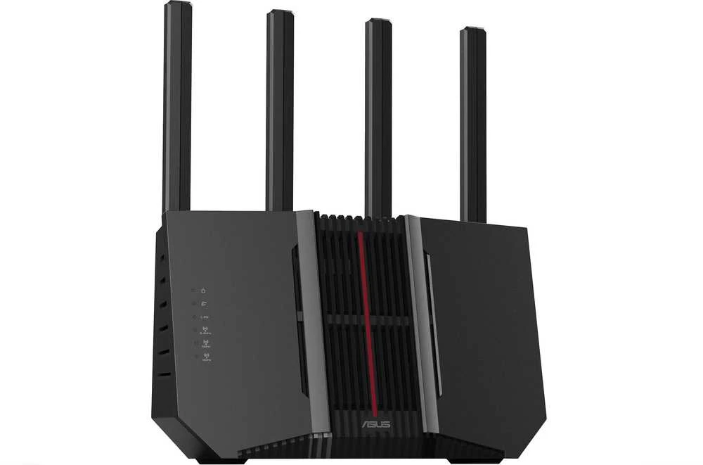 Asus | Trijų dažnių WiFi 7 maršrutizatorius | RT-BE92U BE9700 | 802.11be | 5764 Mbit/s | 2500 Mbit/s | Ethernet LAN (RJ-45) jungtys 5 | Mesh palaikymas: Taip | MU-MiMO: Taip | 4G/5G | Antenos tipas: Išorinė antena | 1