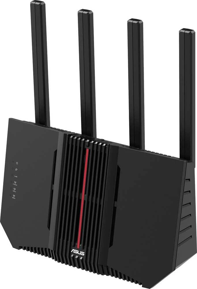Asus | Trijų dažnių WiFi 7 maršrutizatorius | RT-BE92U BE9700 | 802.11be | 5764 Mbit/s | 2500 Mbit/s | Ethernet LAN (RJ-45) jungtys 5 | Mesh palaikymas: Taip | MU-MiMO: Taip | 4G/5G | Antenos tipas: Išorinė antena | 1