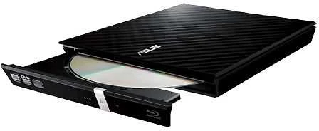 Asus SDRW-08D2S-U LITE - išorinis plonas DVD +/- RW diskas, juodas