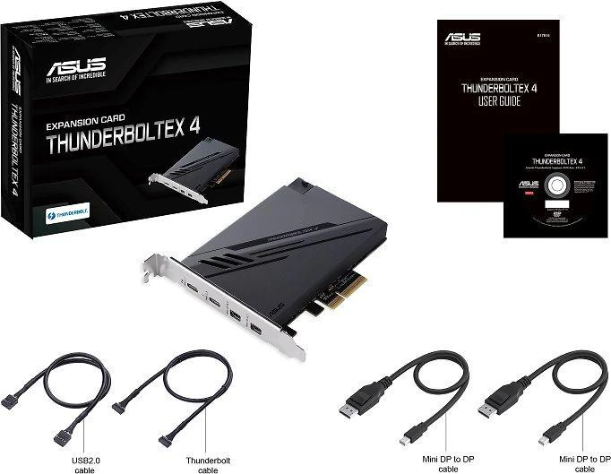 Kontroler Asus PCIe 3.0 x4 – 2x Thunderbolt 4 ThunderboltEX 4 (90MC09P0-M0EAY0)