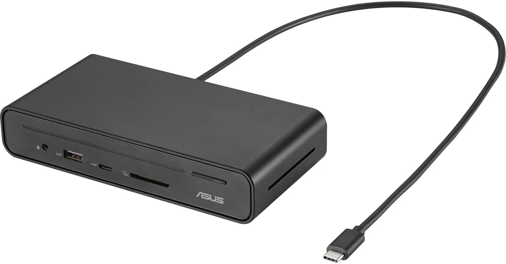Asus | DC300 trijų ekranų USB-C dokas | 90XB08CN-BDS090 | DisplayPort jungčių kiekis: 1 | HDMI jungčių kiekis: 1 | Ethernet LAN