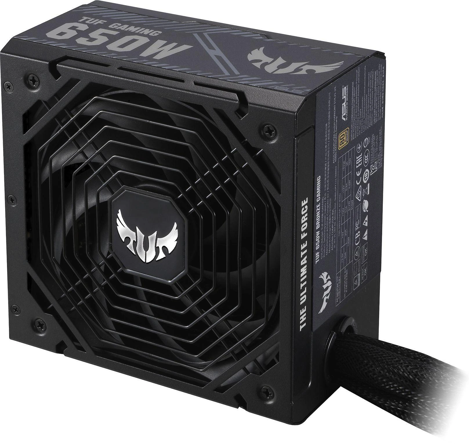 PC maitinimo blokas ASUS 650 Watts Efficiency 80 PLUS BRONZE TUF-GAMING-650B
