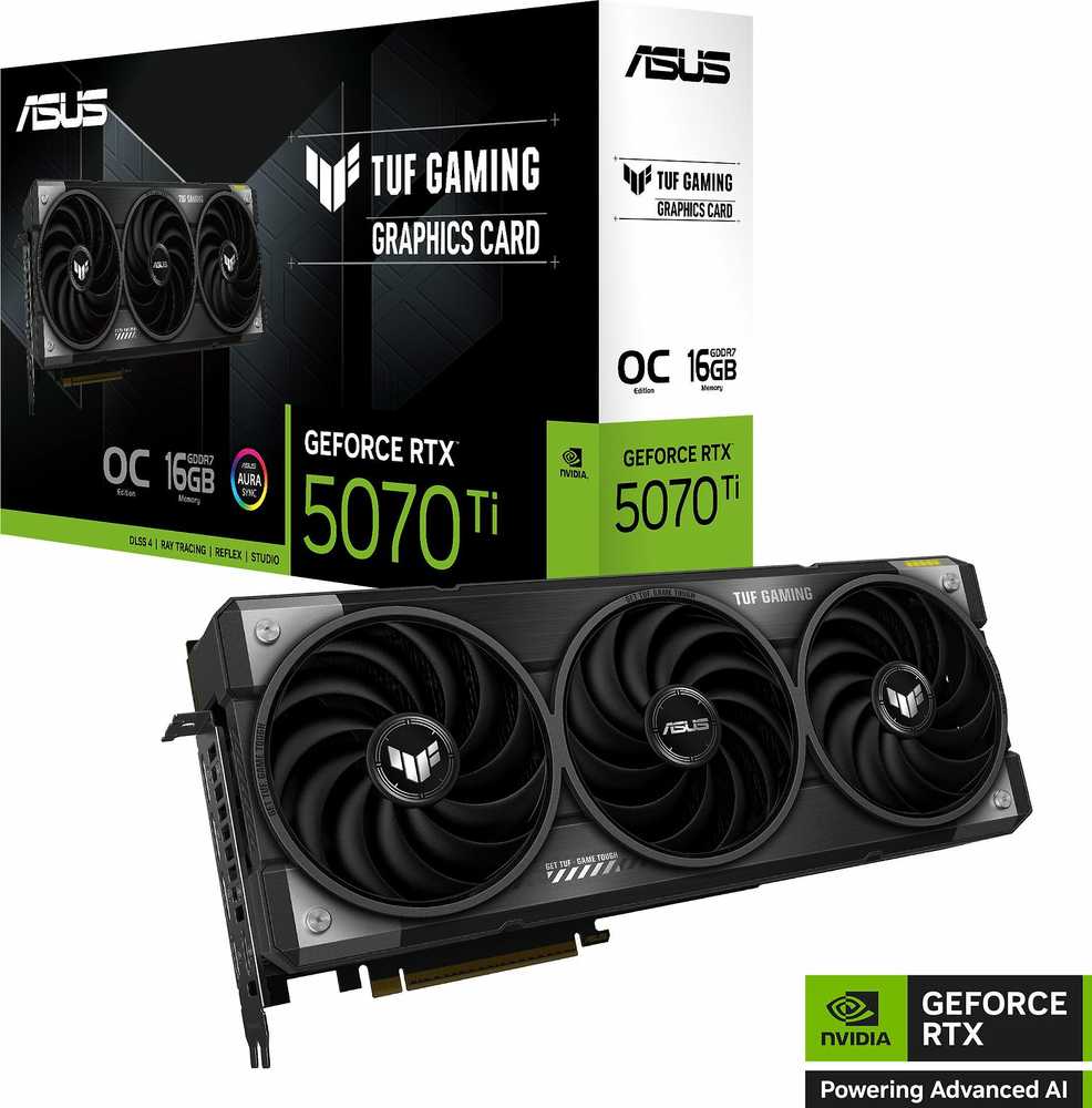 Vaizdo plokštė ASUS TUF Gaming GeForce RTX 5070 Ti 16GB