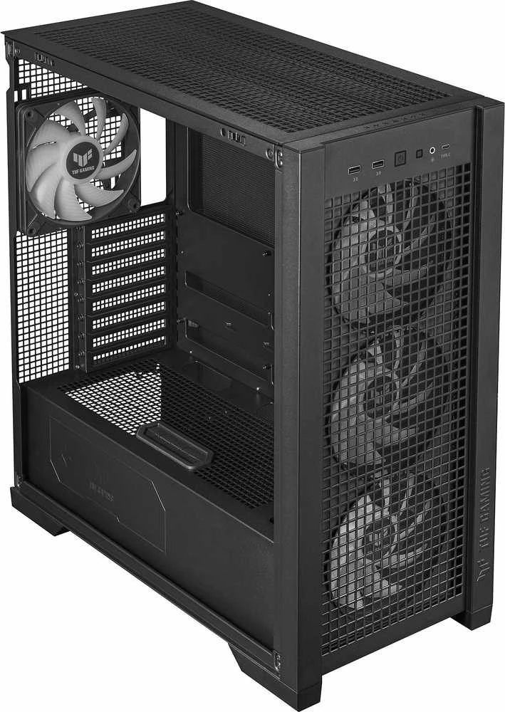 Kompiuterio Korpusas - ASUS TUF Gaming GT302 TG ARGB Juodas