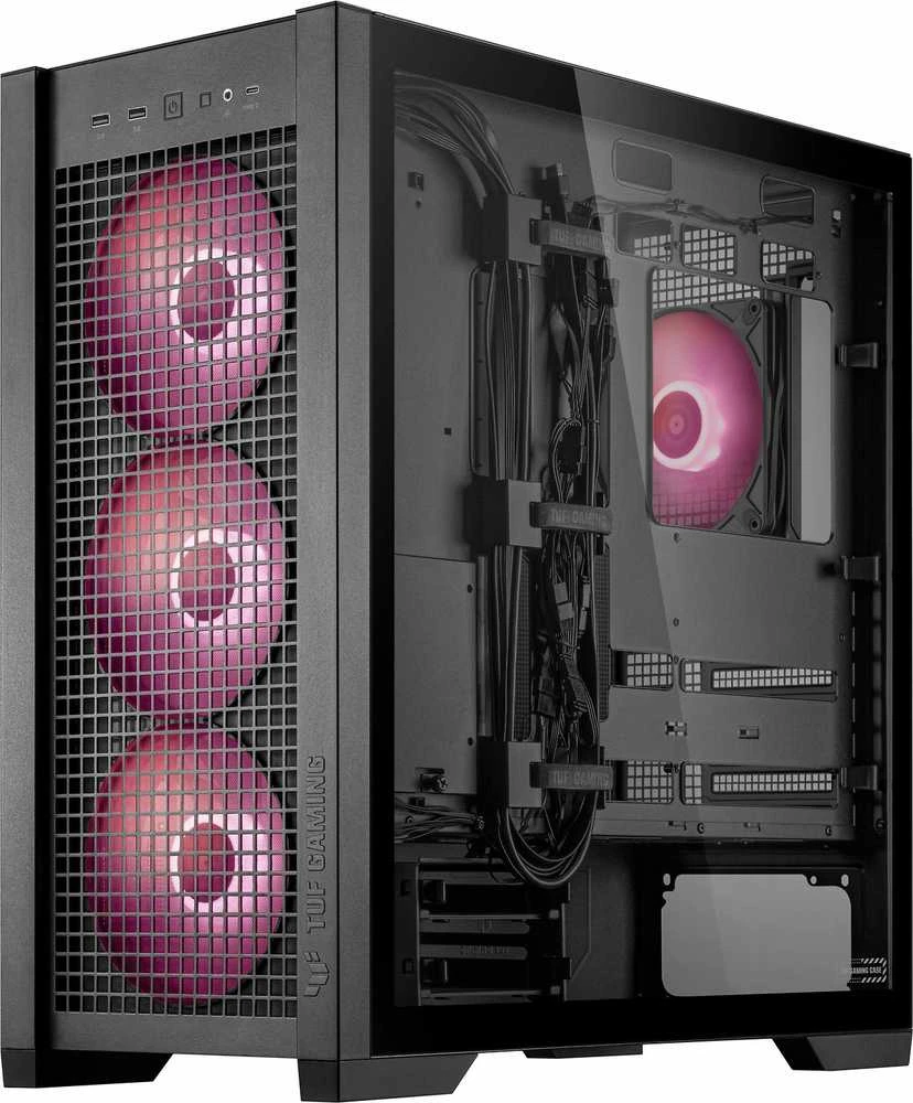 Kompiuterio Korpusas - ASUS TUF Gaming GT302 TG ARGB Juodas