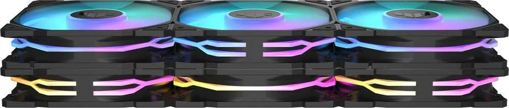 ASUS TUF Gaming TR120 ventiliatorių rinkinys su RGB briaunomis