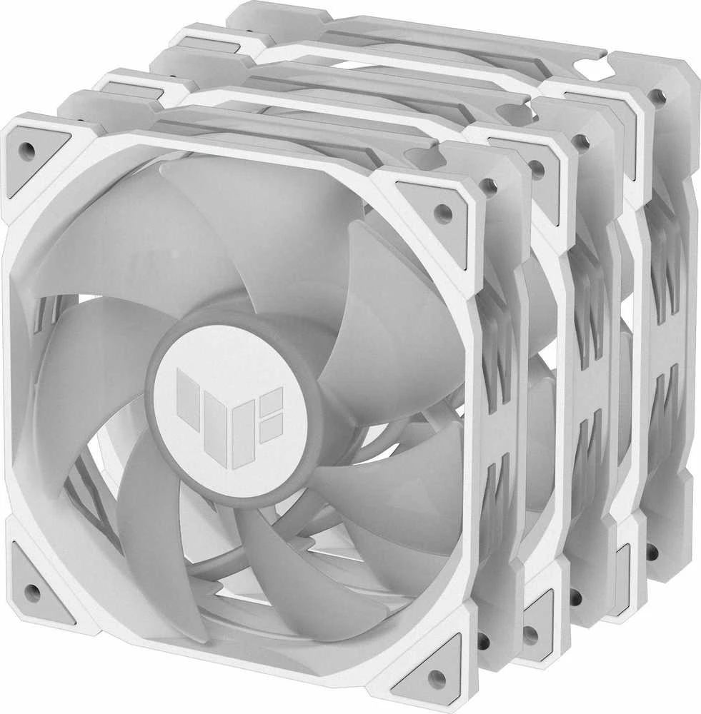 Kompiuterio Korpuso Aušintuvas - ASUS TUF GAMING TR120 ARGB 3x12cm Ventiliatoriai 77.4 CFM Balti