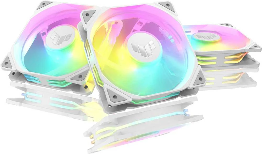 ASUS TUF TR120 ARGB ventiliatoriai – trijų komplektas
