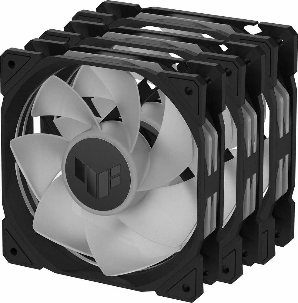 Kompiuterio Ventiliatorių Rinkinys - ASUS TUF Gaming TR120 ARGB Triple Pack Juodas