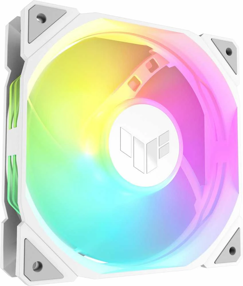 ASUS TUF GAMING TR120 ARGB REVERSE 1-pack Baltas Kompiuterio dėklas Oro vėsintuvas 12 cm