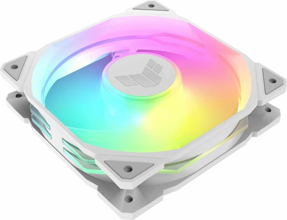 ASUS TUF GAMING TR120 ARGB REVERSE 1-pack Baltas Kompiuterio dėklas Oro vėsintuvas 12 cm