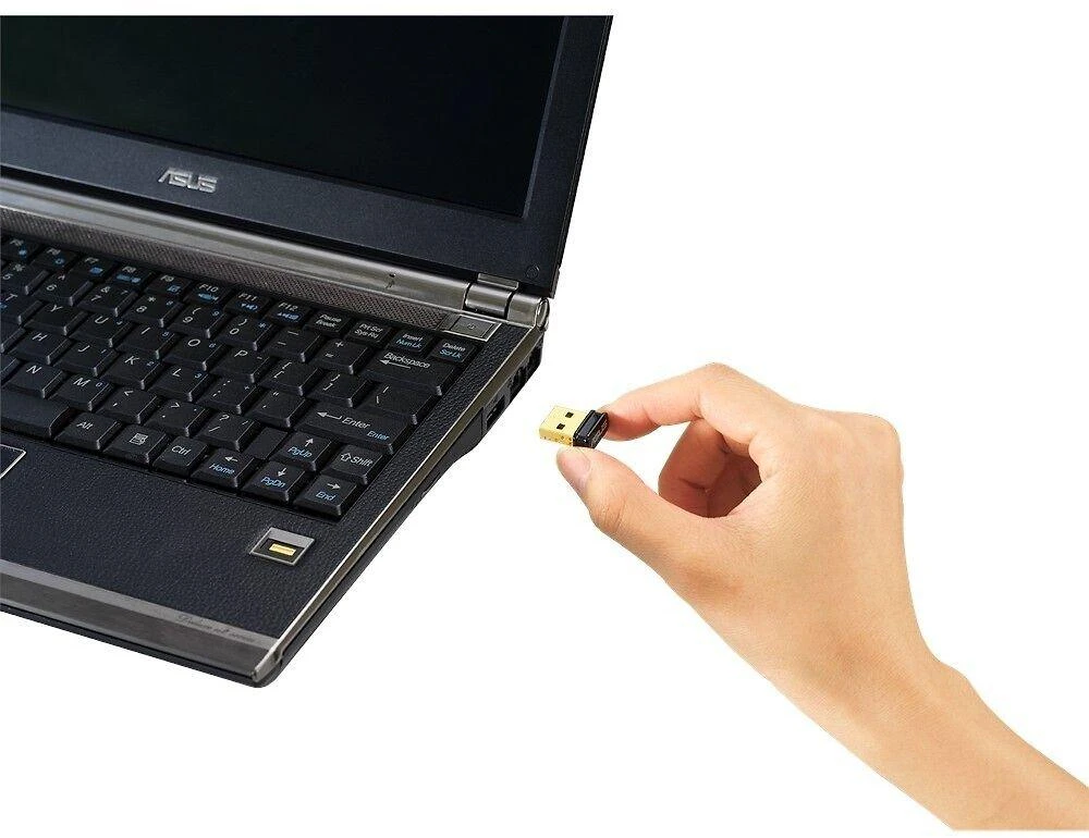 ASUS Nano tinklo adapteris prijungiamas prie kompiuterio