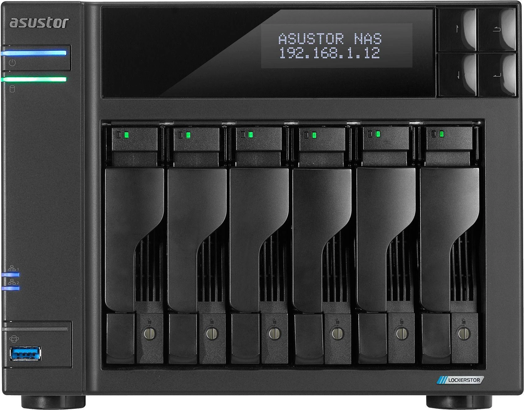 Serveris ASUSTOR LOCKERSTOR 6 Gen2 AS6706T - NAS-Server