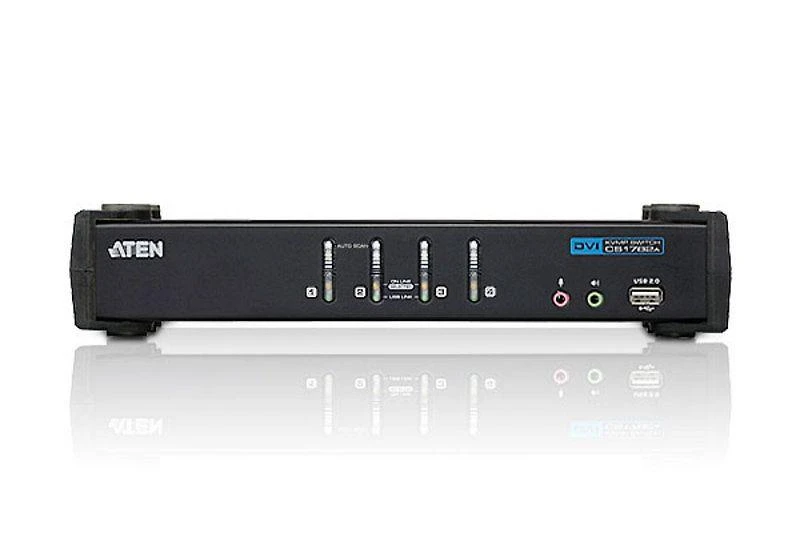 Aten 4 prievadų USB DVI/garso KVMP jungiklis | Aten | 4 prievadų USB DVI/garso KVMP™ jungiklis