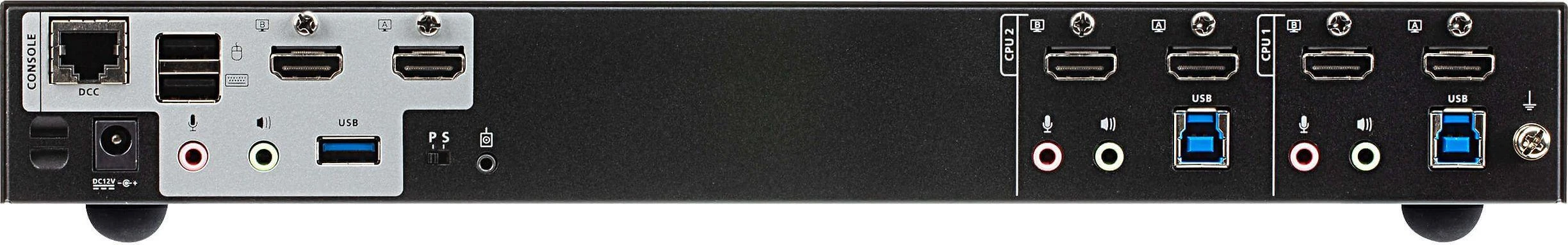Aten | 2 prievadų USB 3.0 4K HDMI KVMP jungiklis dviem ekranams | CS1842