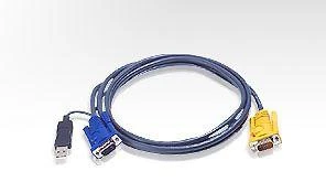 ATEN 2L-5202P ATEN KVM kabelis HD15-SVGA PS/2 PS/2 - 2m