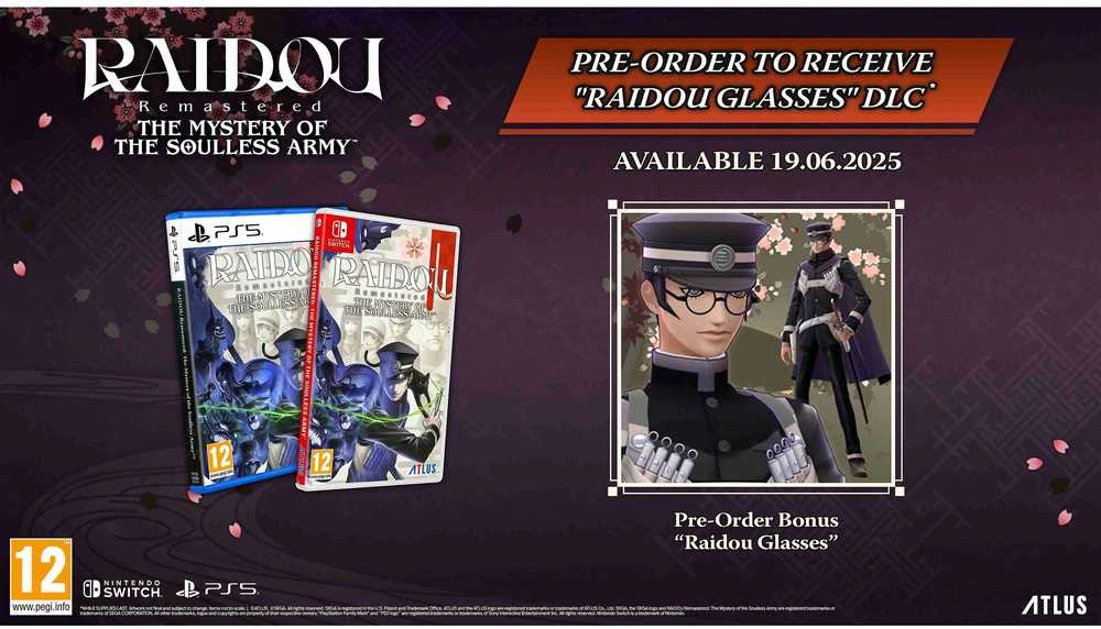 Sega „Atlus RAIDOU Remastered: The Mystery of the Soulless Army“ (DayOne Edition) („Switch 2“)