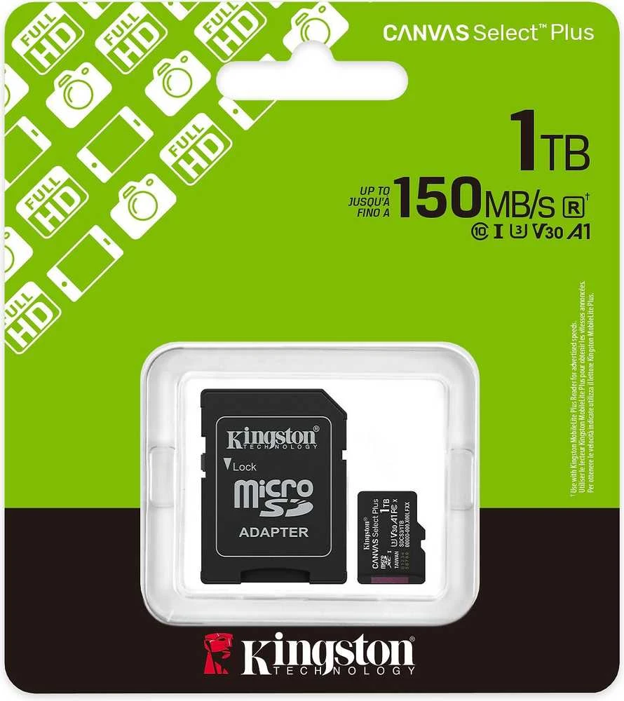 Kingston 1TB Micro SDXC kortelė su SD adapteriu