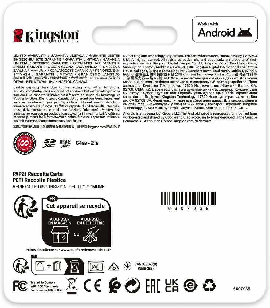 Atminties kortelė Kingston | Canvas Go! Plus | 256 GB | SD | Flash atminties klasė Class 10, UHS-I, U3, V30