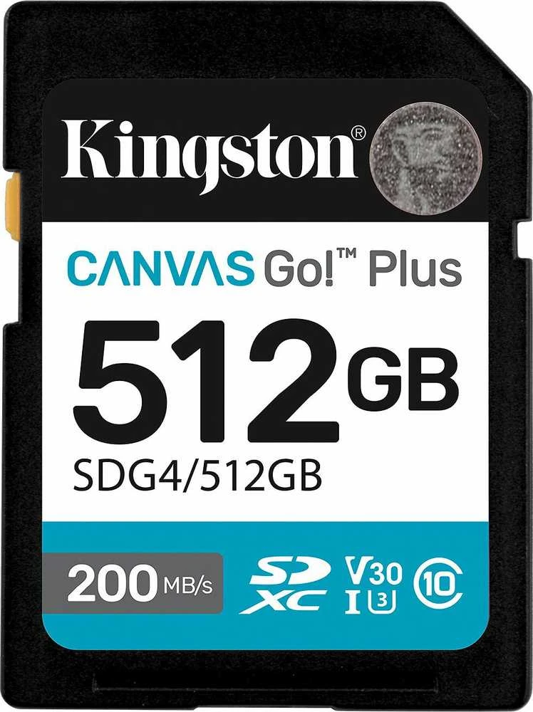 Kingston Canvas Go! Plus 512GB SD kortelė