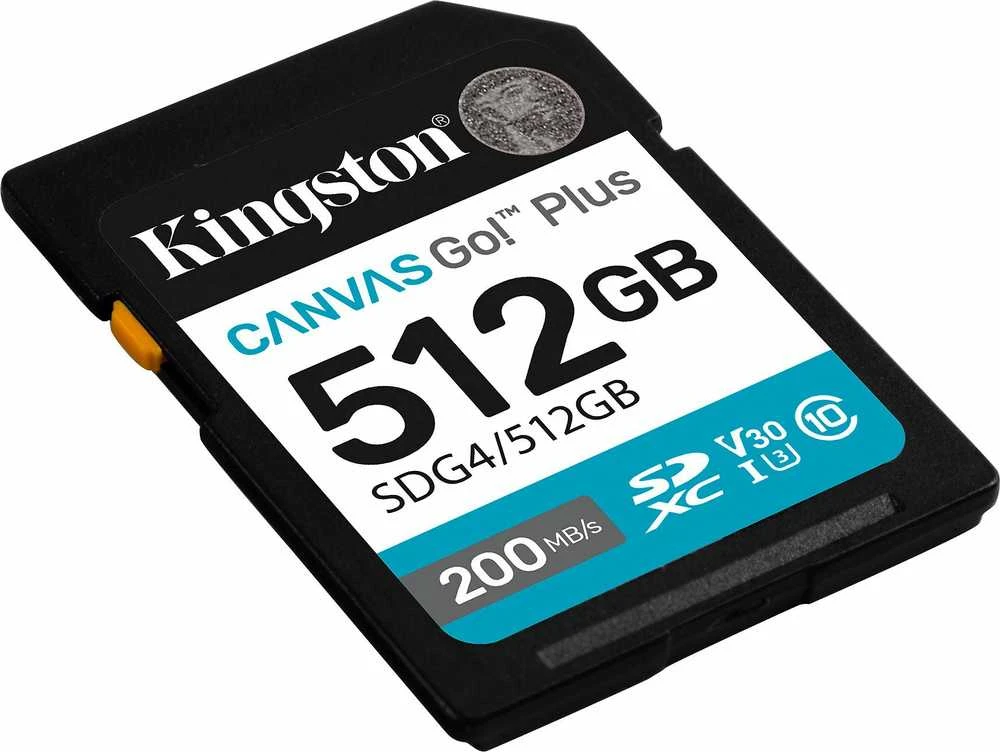 Kingston Canvas Go! Plus 512GB SD kortelė