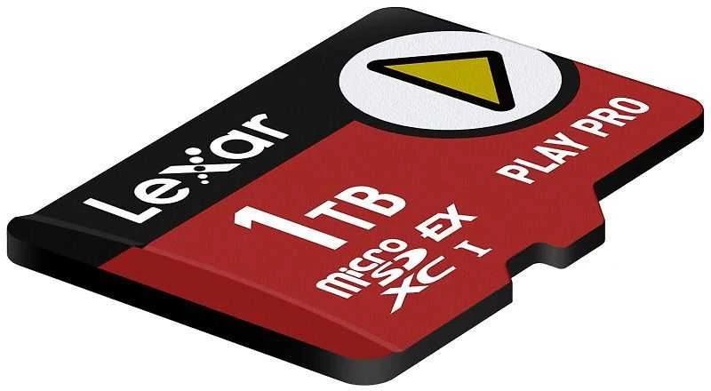 Atminties kortelė „Lexar 1TB Micro SDXC Express PLAY Pro 7.1 UHS-I C10 U3 V30“ atmintis