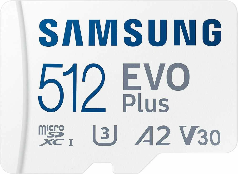 Atminties kortelė Samsung EVO PLUS microSDXC 512GB UHS-I U3