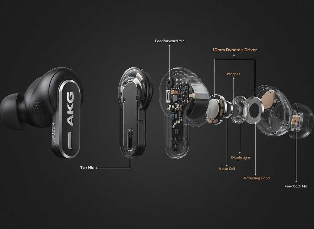 Ausinės AKG N5 Hybrid Juodas